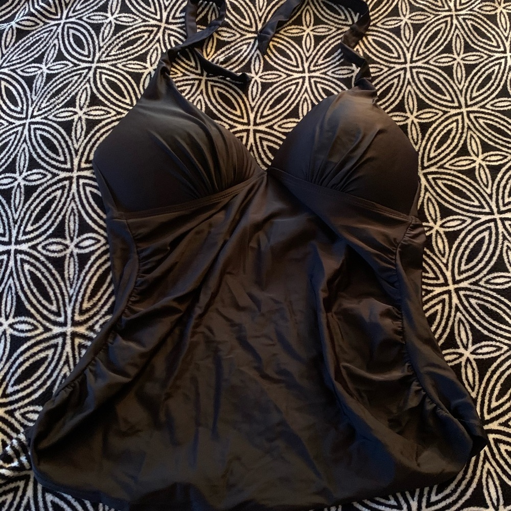 Merona Black Halter Swim Top
